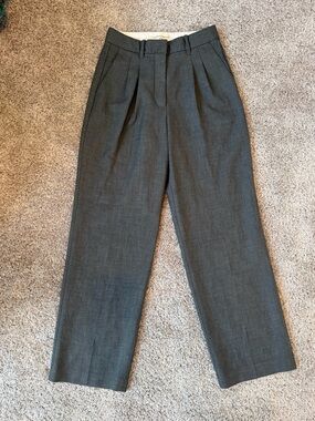 Aritzia Effortless Charcoal Trousers